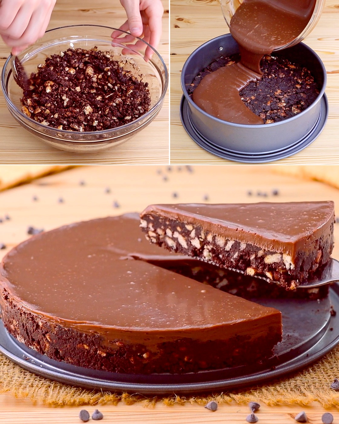 Chokladtårta utan gräddning (keto, glutenfri & sockerfri)